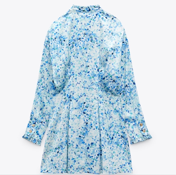 PRINTED SHIRT DRESS - Picture 6 of 7